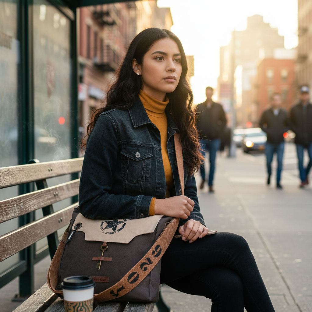 Brown Unisex Messenger Bag for Everyday Use 178